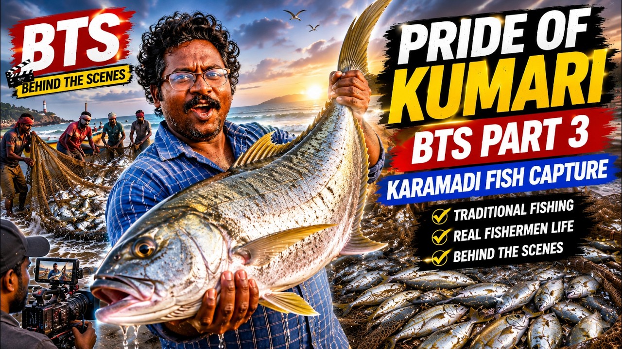 Pride of Kumari BTS Part 3 | Karamadi Fish Capture | Traditional Fishing in Kanniyakumari