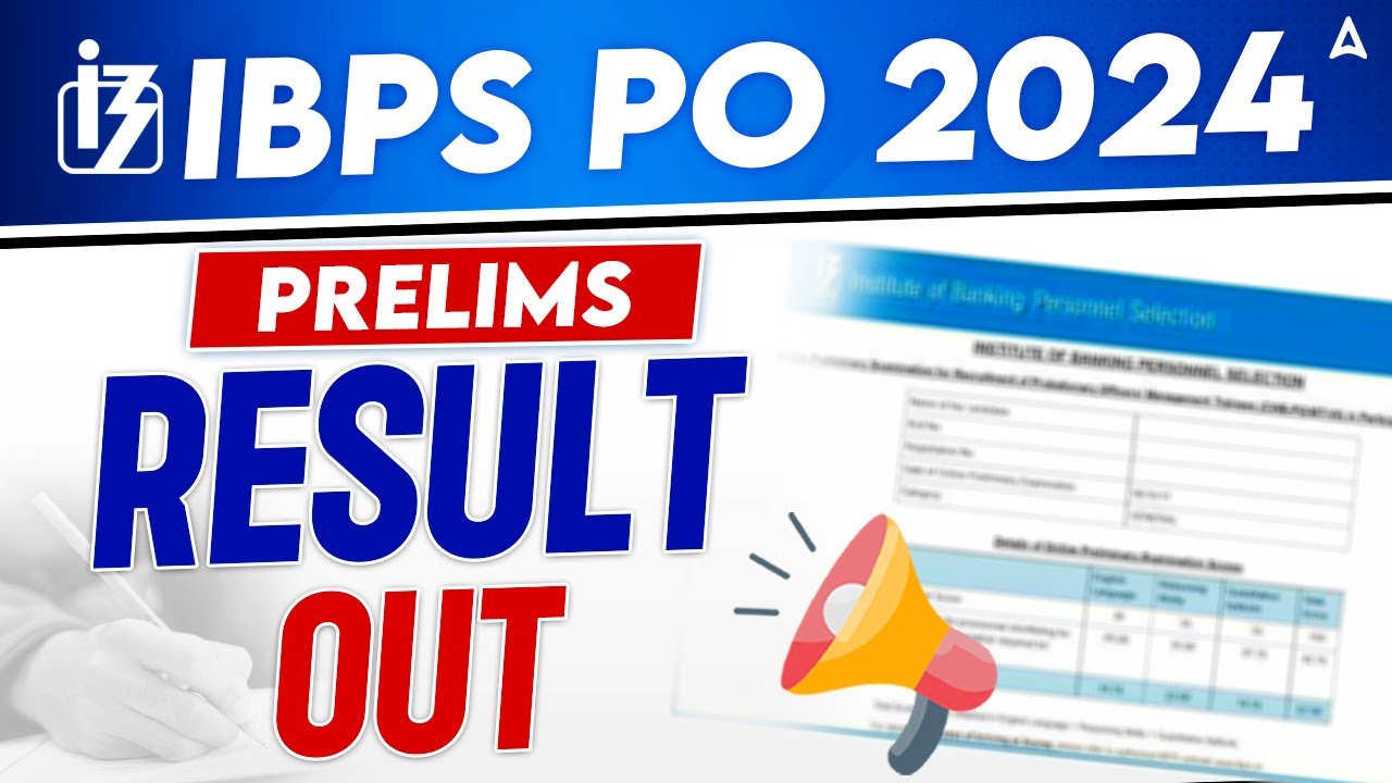 IBPS PO Result 2024 Out | IBPS PO Pre Result 2024 | How to Check IBPS PO Prelims Result 2024