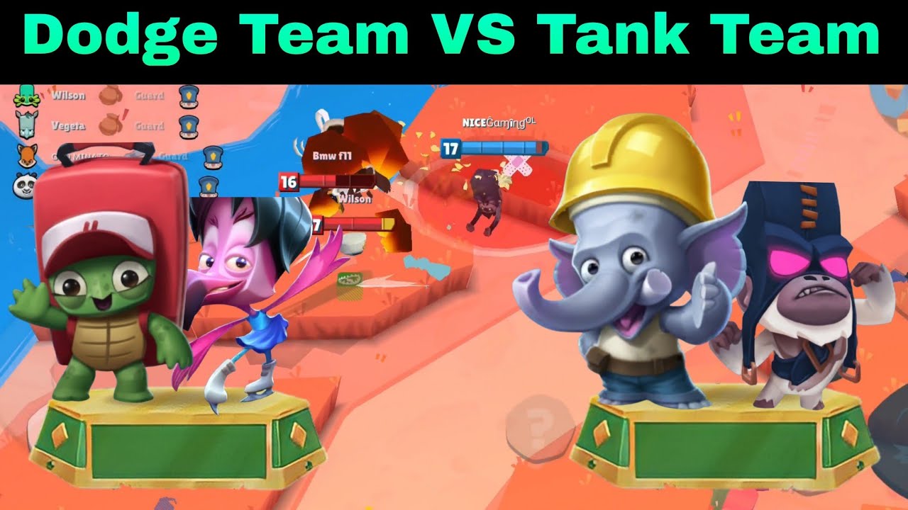 Dodge Team VS Tank Team | Zooba 