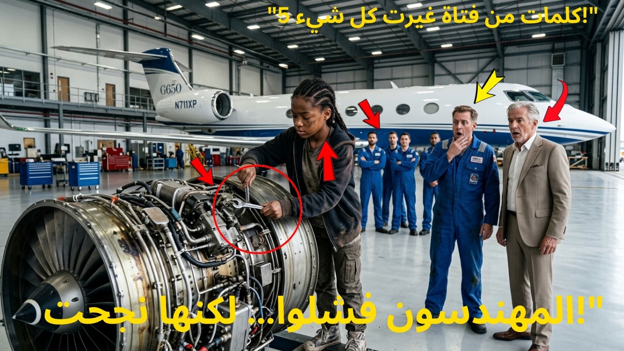 لم يستطع أعظم المهندسين إصلاح طائرة الملياردير حتى همست فتاة سوداء مشردة: 