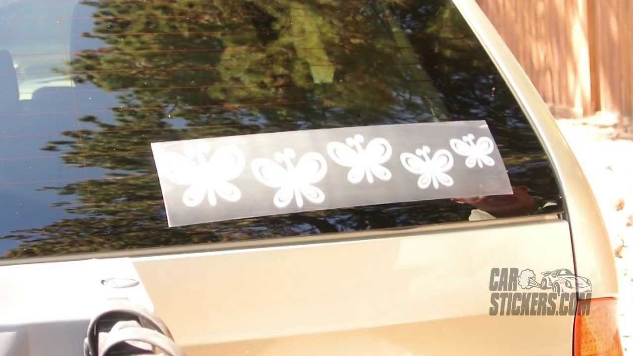 How To Install Butterfly Family Stickers