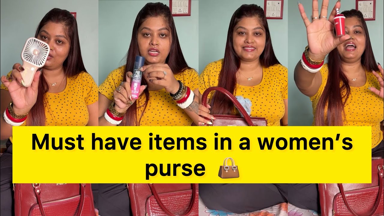 Must have items in a women’s purse 👜 
