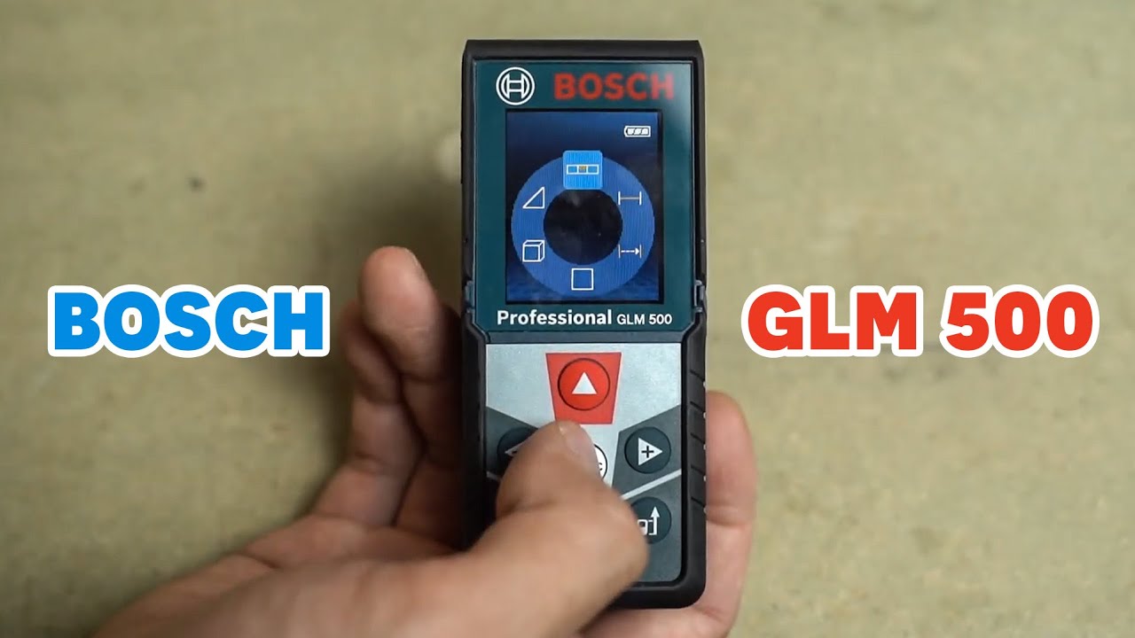 Trên tay máy đo khoảng cách laser Bosch GLM 500 - Xịn, nhiều chức năng hay, đo 50m