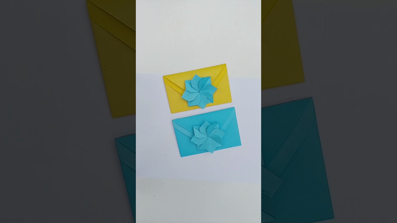 Elegant Envelope Design &ndash; A Touch of Handmade Charm #envelope #craft #easycraft #envelopeart #diy