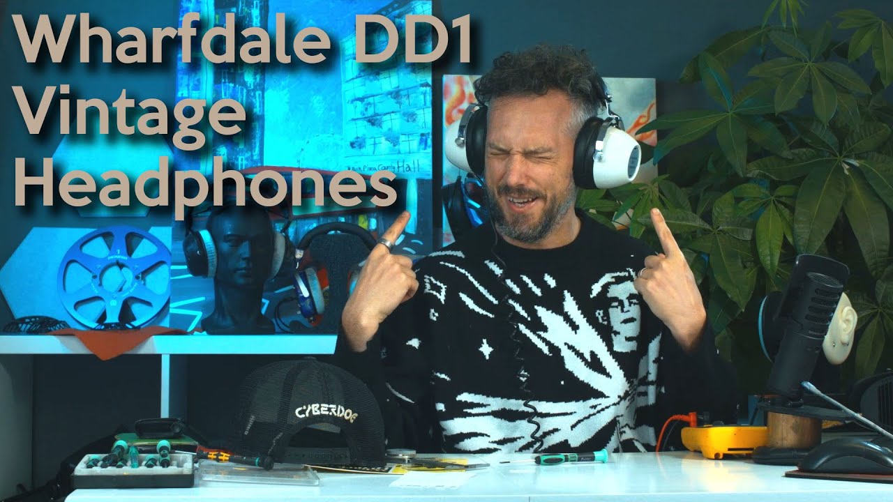 Винтажные двухполосные наушники Wharfdale DD1 с 4 динамиками