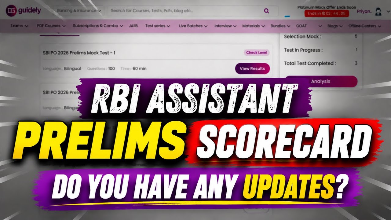Will the RBI Assistant Prelims Scorecard be out in this lifetime? 😐 Any updates? #rbiassistant