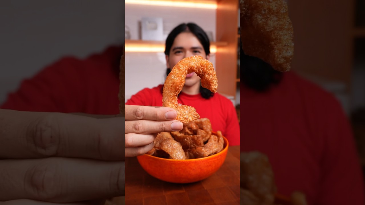 HALAL CHICHARRON?!! (Beef Chicharron w/ Hummus) #chicharron #shorts #cookingasmr #asmr