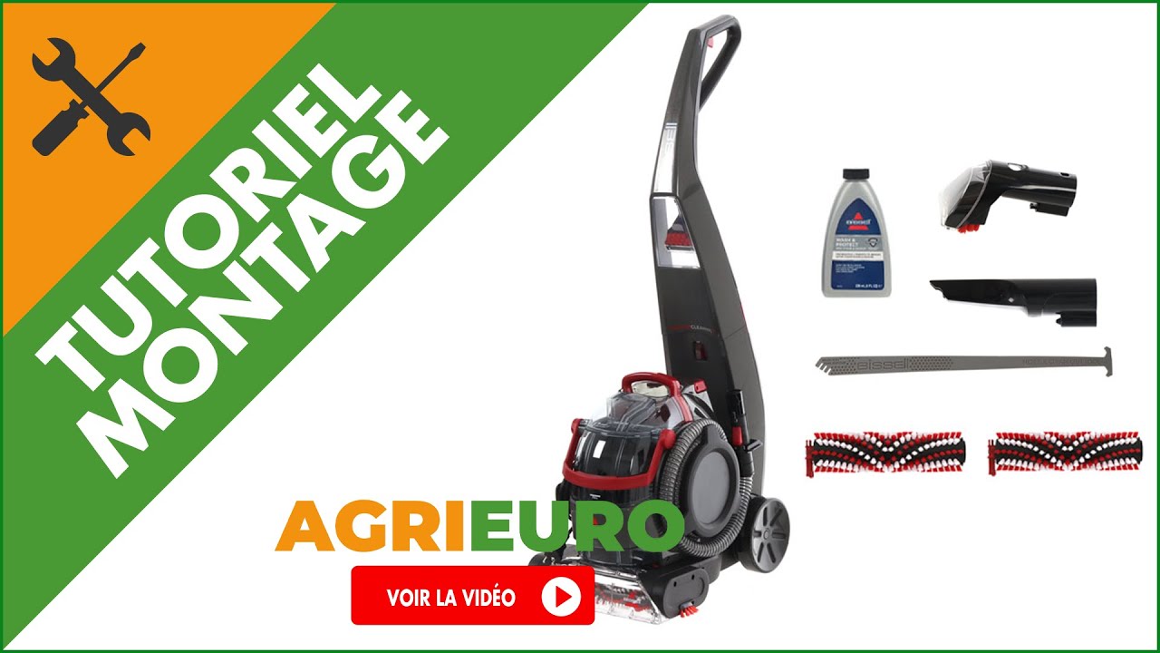 Nettoyeur de tapis BISSELL ProHeat 2X LiftOff - 800W - pour moquettes et tapis : tuto d'assemblage