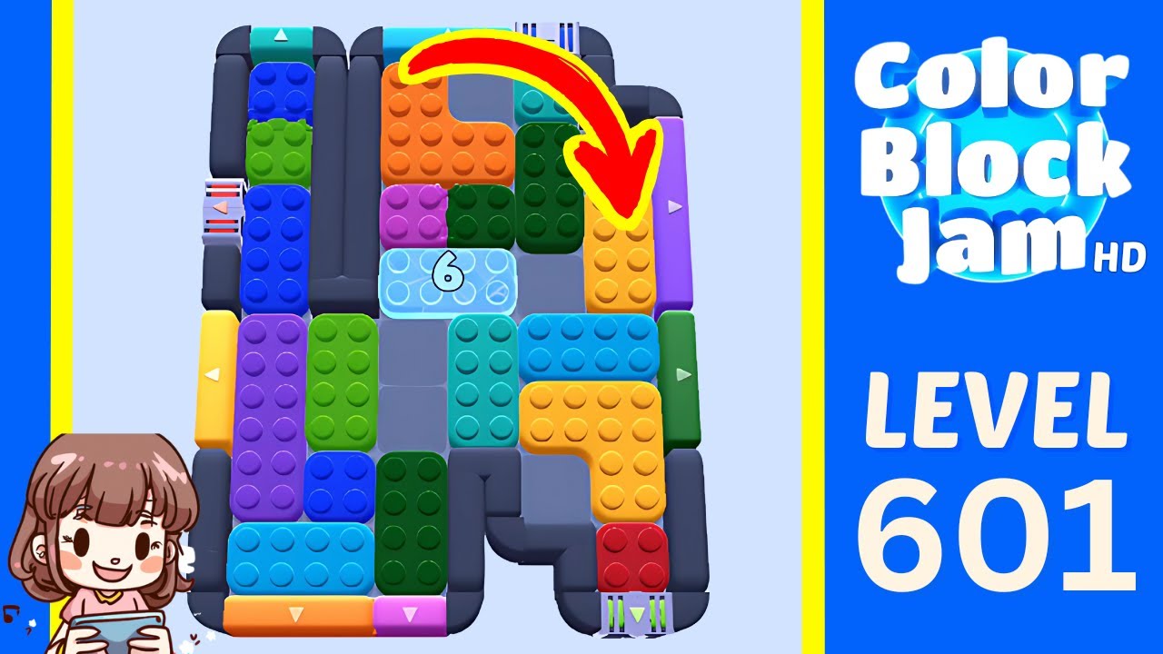 Color Block Jam Level 601 Solution Walkthrough