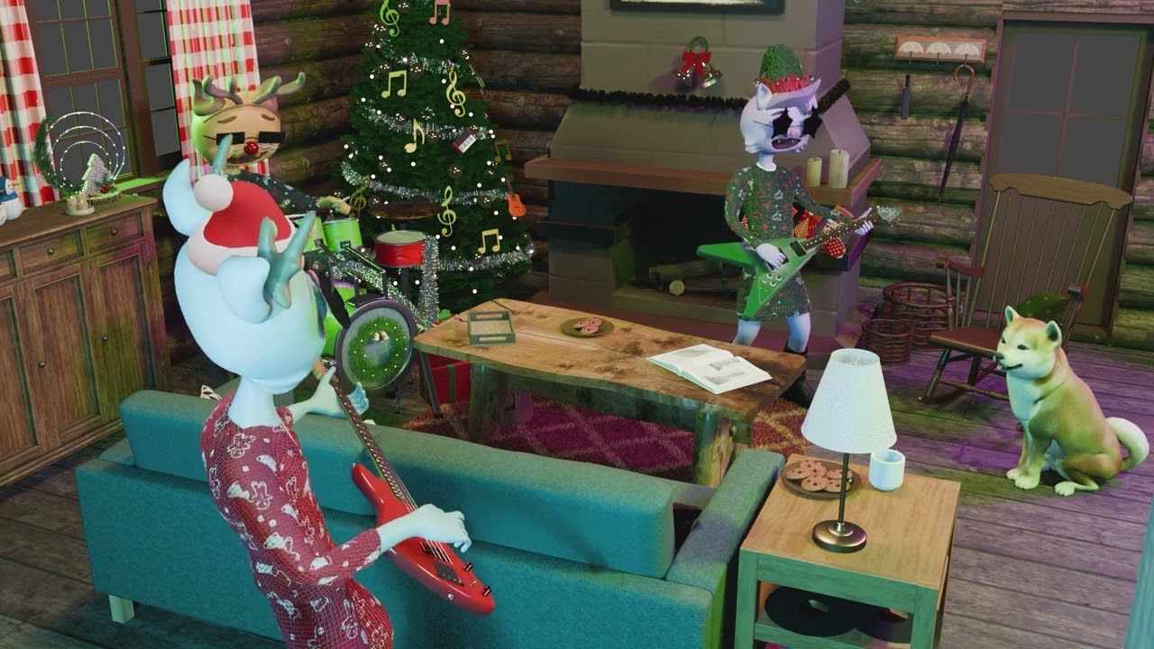 The Party Cats - Rockin' Around The Christmas Tree (Official Lyric Video)