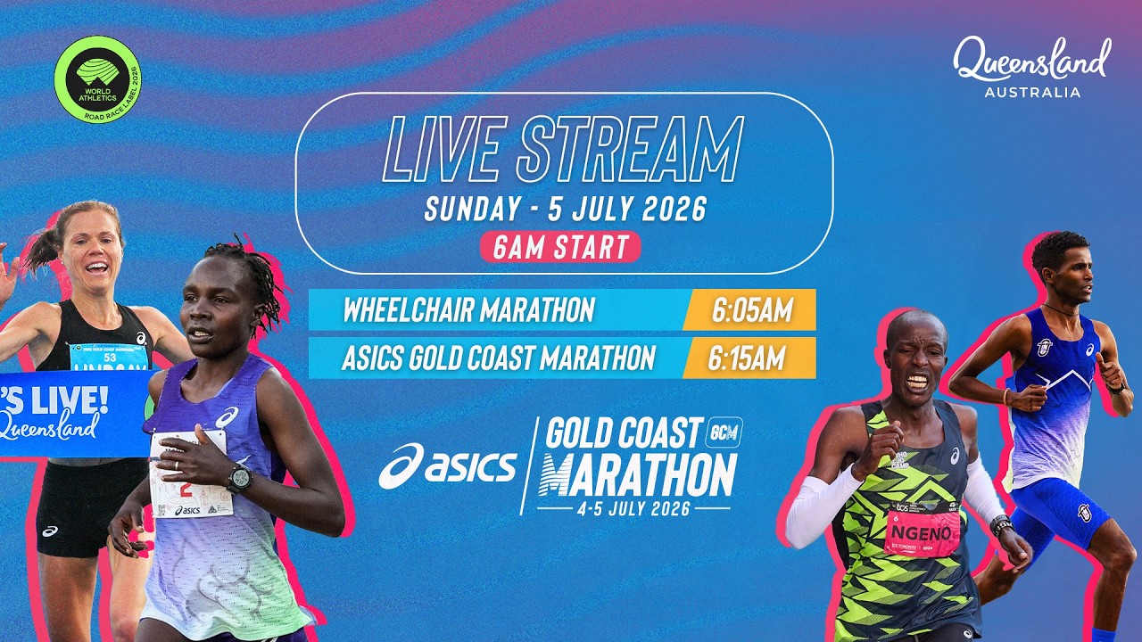 2026 ASICS Gold Coast Marathon - Live Stream: Sunday 5 July 2026