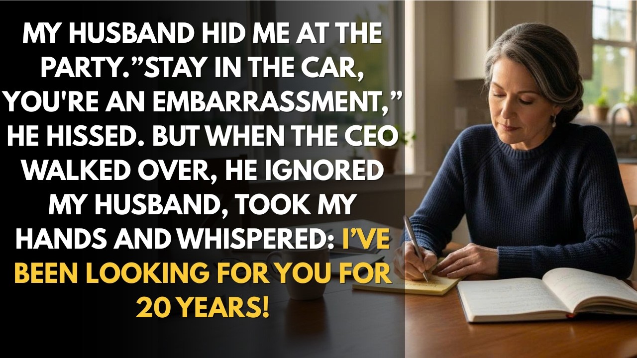 My Husband Hid Me At The Party… Until The CEO Walked Over And Said: “I’ve Been Looking For You”