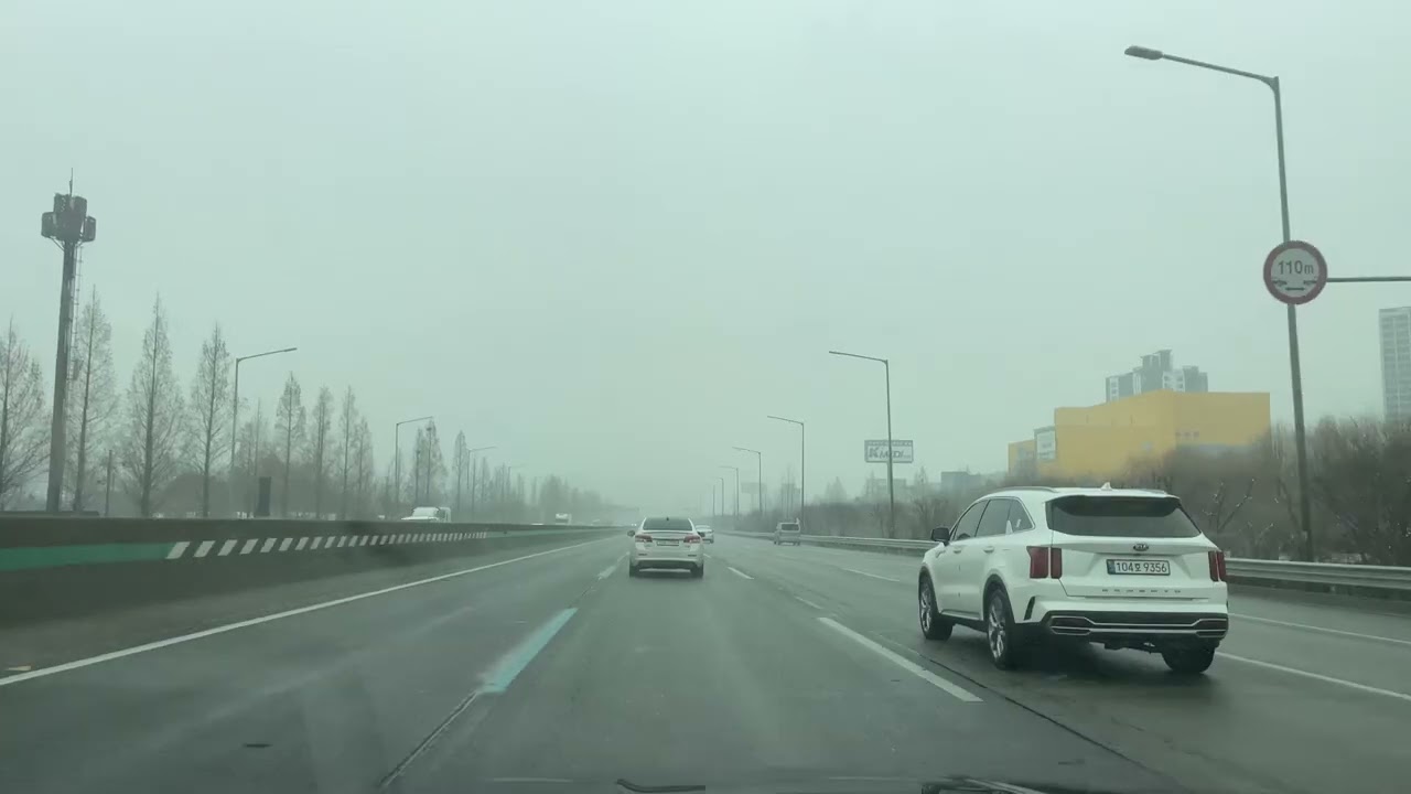 4K ASMR Drive 경부고속도로 동탄 - 서울 고속버스터미널 드라이브 영상