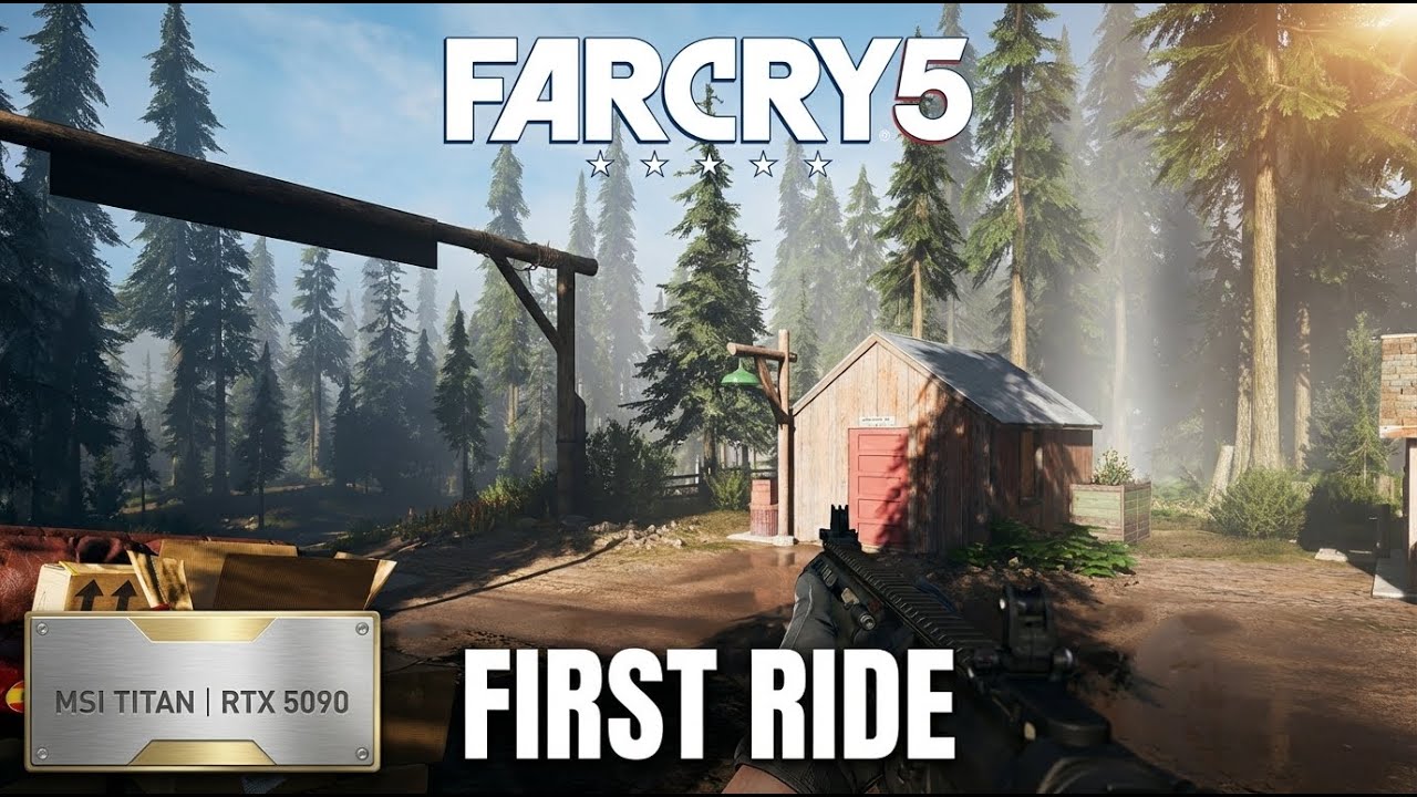 RTX 5090 24GB разносит Far Cry 5 в 4K Ultra с друзьями!