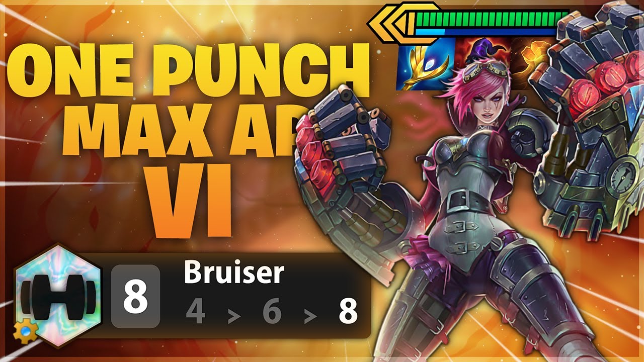 8 Bruiser Vi/Trundle Reroll Comp Is Too Broken! (TFT Set 6) | Milk