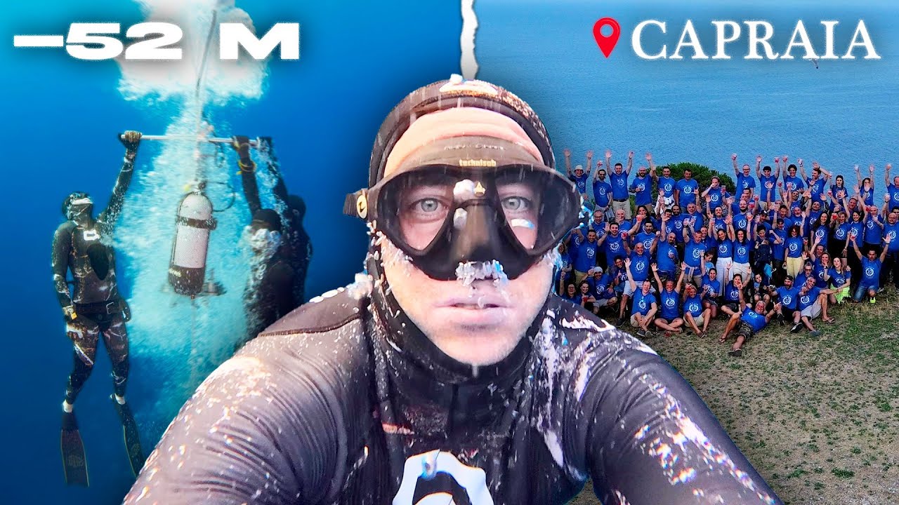APNEA PER TUTTI DA 0 A -52 M A CAPRAIA!!