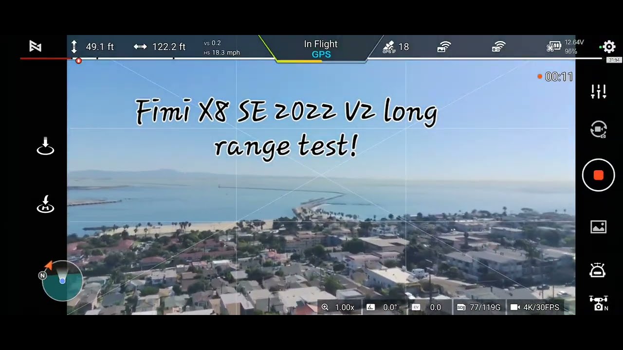Fimi x8 se 2022 v2 first long range test!