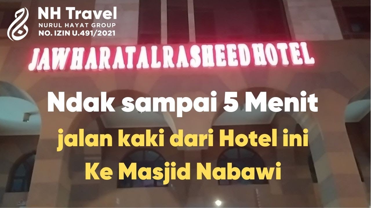 Jarak Hotel Jawharat AlRasheed ke Masjid Nabawi.. #umroh #umrohmalang