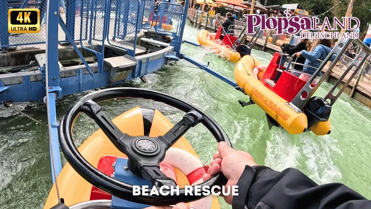 Beach Rescue 4K On Ride POV - Plopsaland Deutschland