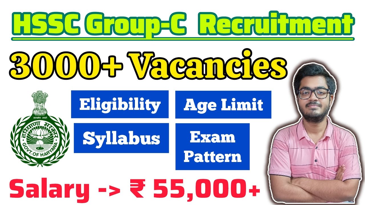 HSSC Group C Recruitment 2026 || 3000+ Vacancy || Apply Online || Complete Information Explain ||