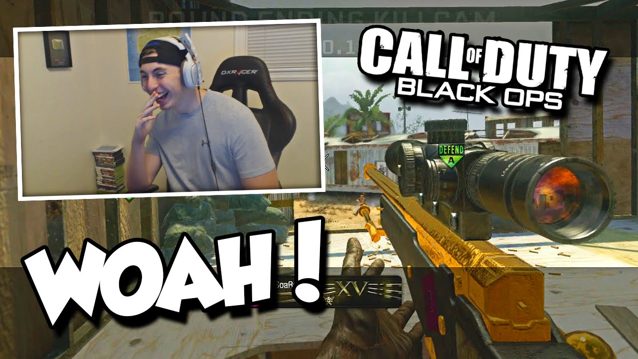 SICK BACKDROP TRICKSHOT! (BO1 SnD Trickshotting w/ The Fellas)