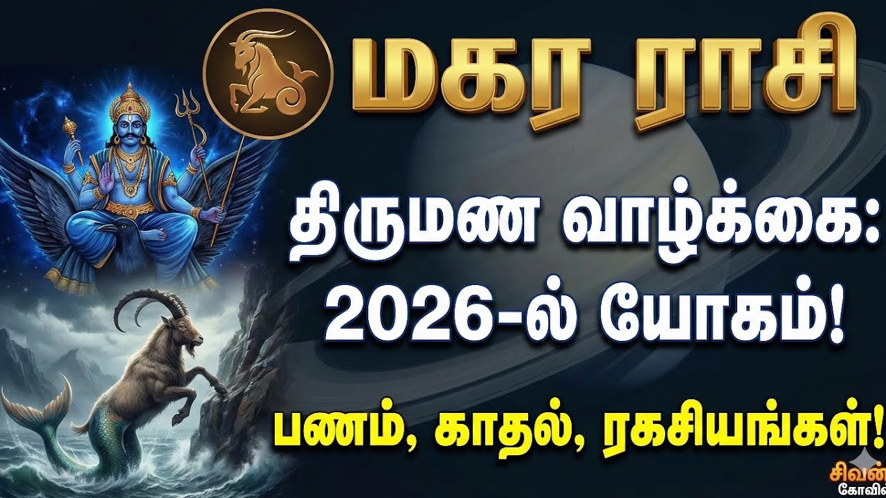 🔥 மகர ராசி 🔥 திரும்பண வாழ்க்கை! 2026-ல் யோகம் | பணம், காதல், ரகசியங்கள்