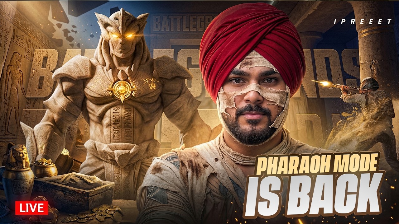 🤩 FINALLY !! OG PHARAOH MODE IS BACK🔥BGMI LIVE WITH IPREEET