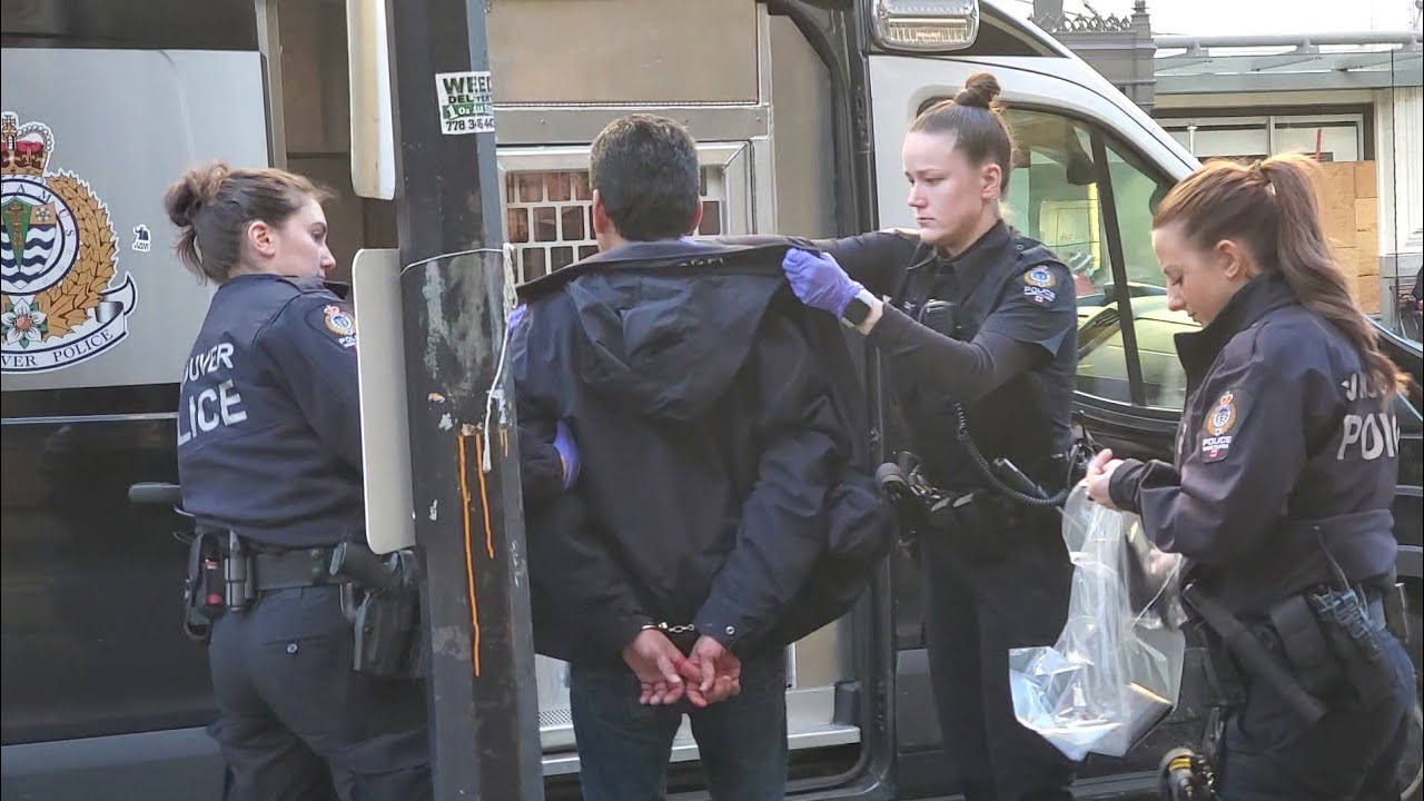 Vancouver police women's squad arrest guy