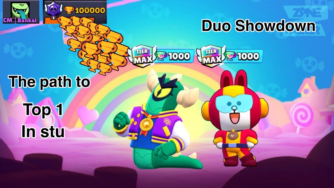 Brawl Stars. Leveling up Stu to 1000 trophies. Duo