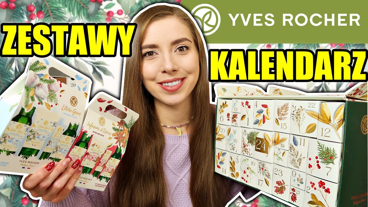 Kalendarz adwentowy Yves Rocher I świąteczne zestawy prezentowe z kosmetykami