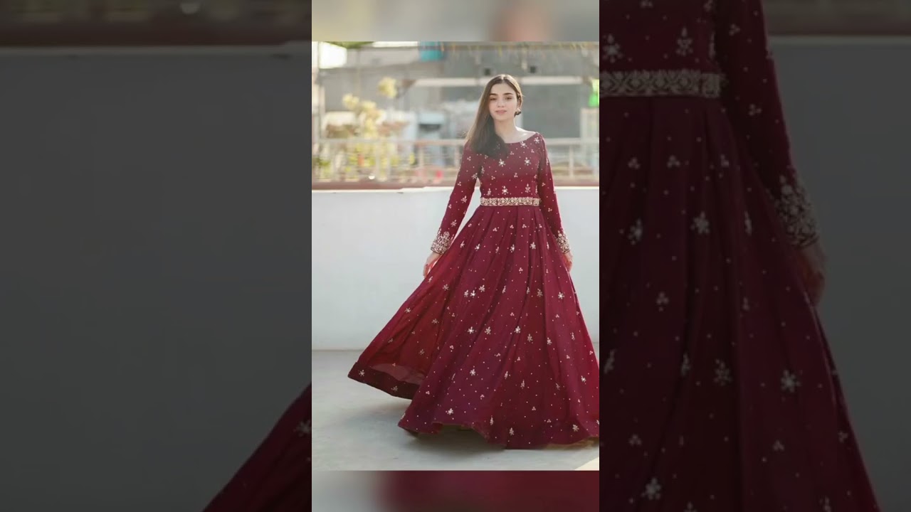 Red Maxi's designs for girl's 2024