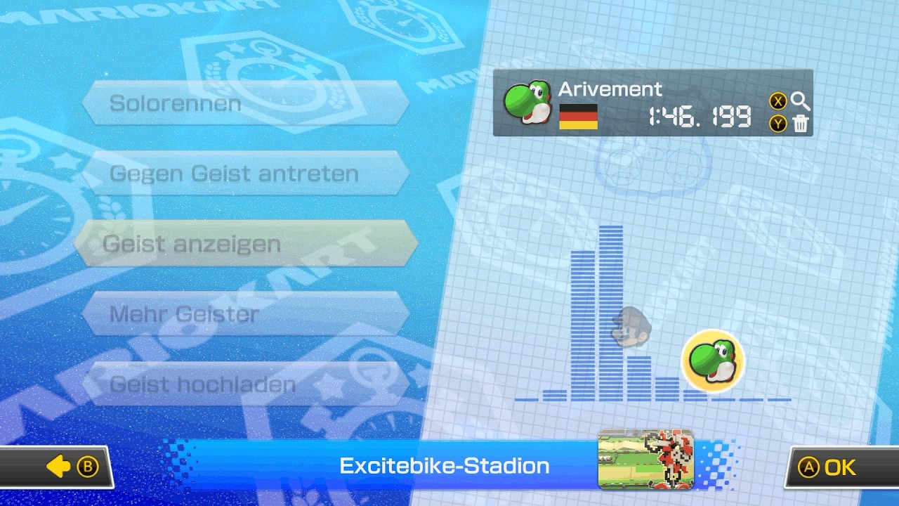 Excitebike Arena [150cc] - 1:46.199 - Arivement l MK8DX