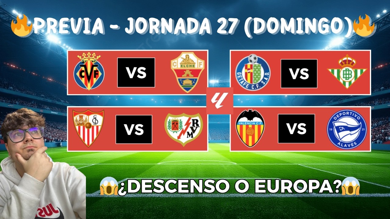 🔥 VILLARREAL ¿3º?, QUIQUE DEBUTA Y EL BETIS QUIERE ASALTAR GETAFE | PREVIA DOMINGO J.27