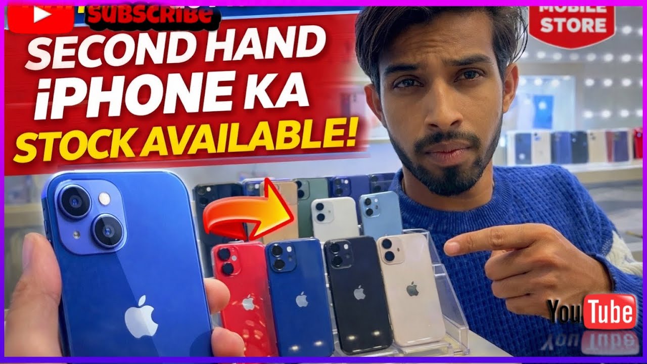 ✅SecondhandiPhonestockavailable at The MobileStore 📱#viral #lucknow #mobile 
