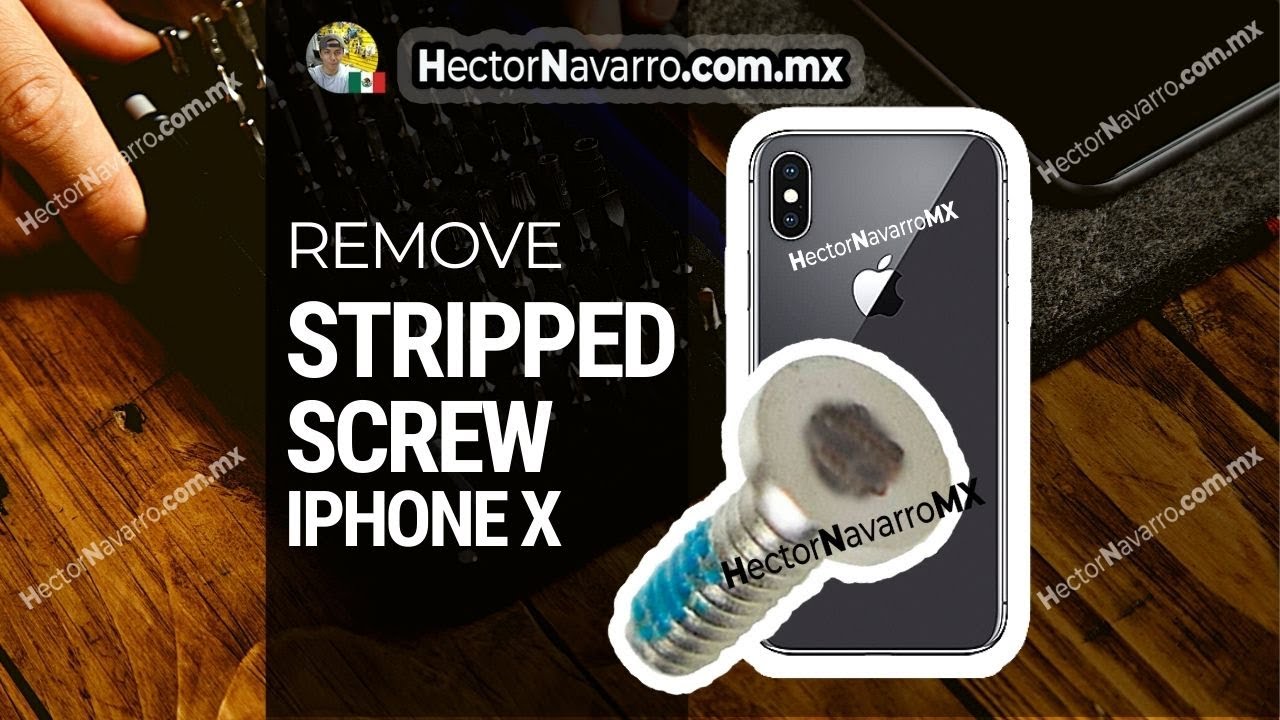 Remove stripped screw on iPhone X with dremel