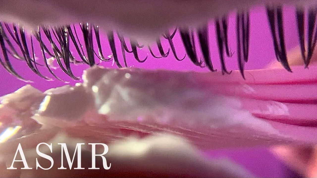 ASMR EYE CLEANING WITH CREAM 👁️✨