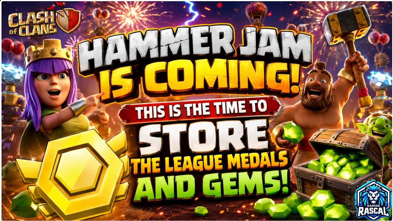 HAMMER JAM IS COMING 😱 SAVE YOUR LEAGUE MEDALS & GEMS NOW 🔥