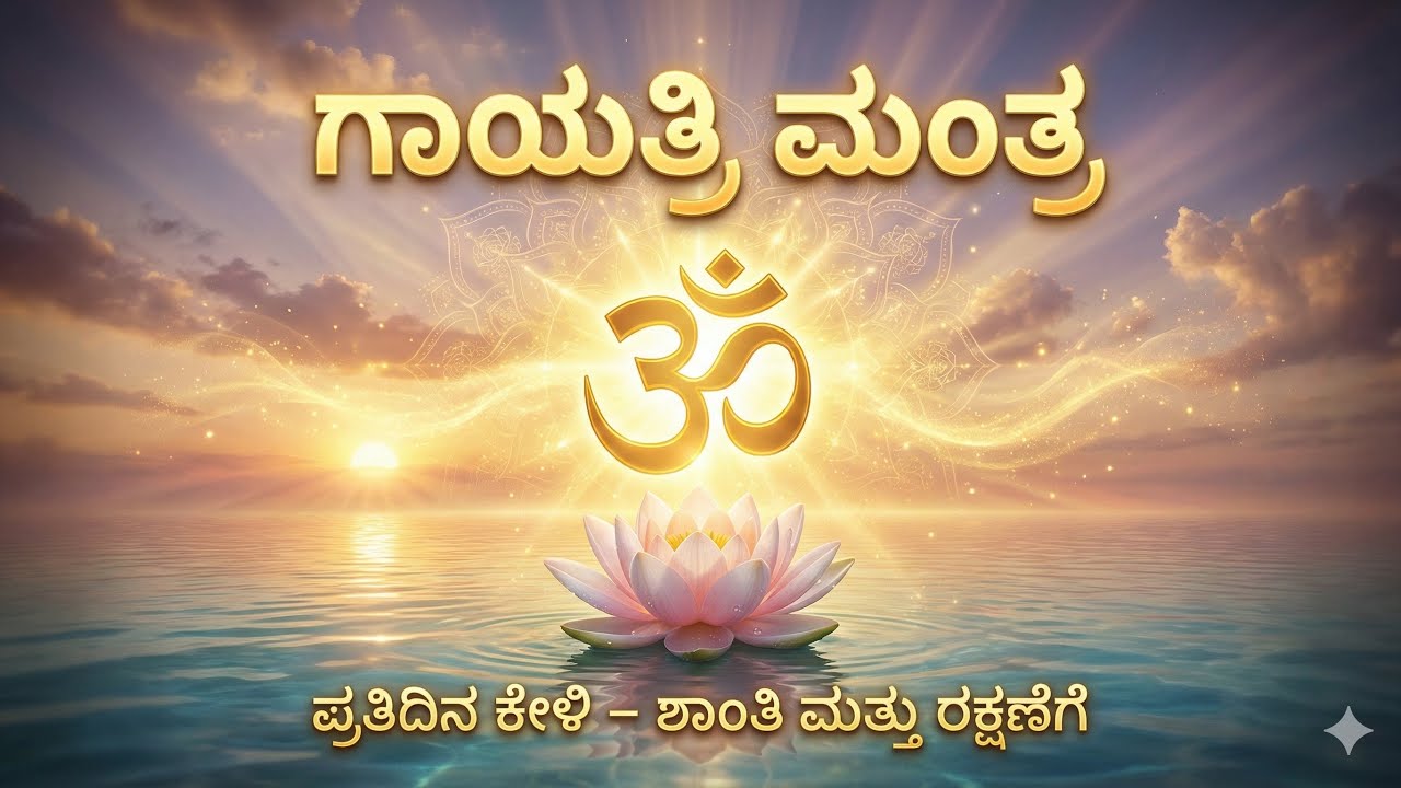  🌺 ಗಾಯತ್ರಿ ಮಂತ್ರ 🕉️ ಪ್ರತಿದಿನ ಕೇಳಿ – ಶಾಂತಿ ಮತ್ತು ರಕ್ಷಣೆಗೆ 🕉️