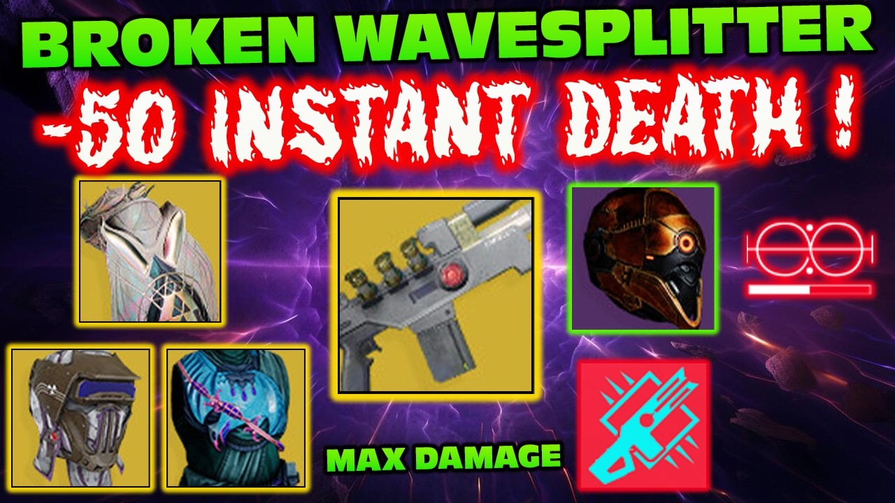 THIS IS NOT NORMAL! Absolutely Obliterate All Content With Wavesplitter Maximum Damage - Destiny 2 