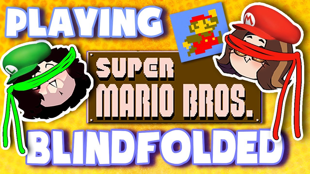 Playing Super Mario Bros. BLINDFOLDED!