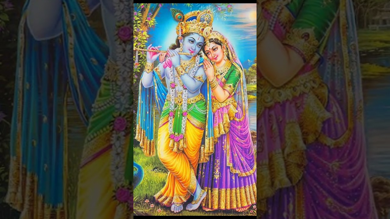 Did lord Krishna love radha or Rukmini ?🕉️💝#krishna #hinduism#shortsfeed #glowshoy