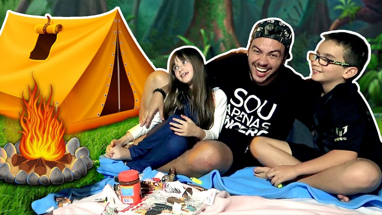 ACAMPAMOS NA VARANDA !!
