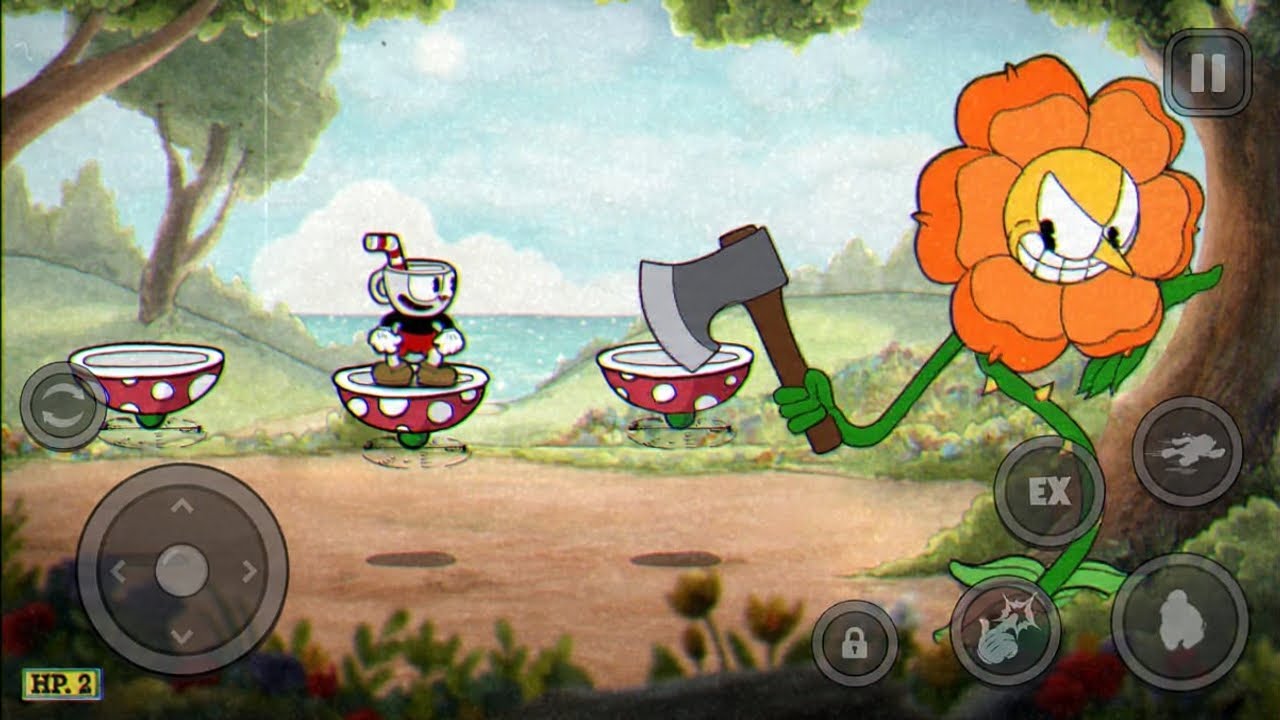 jugando cuphead de gabedeloper venciendo a problemas en las copas y Clavel de cagney