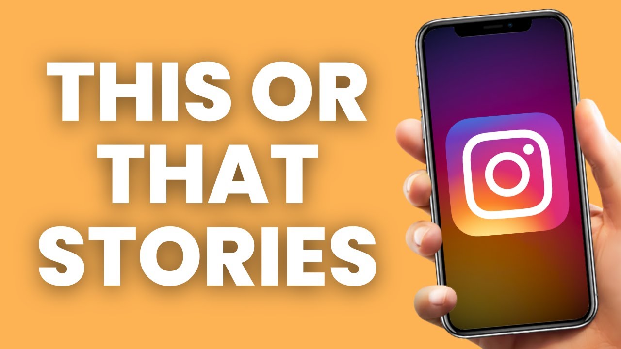 How to Create This or That Instagram Stories
