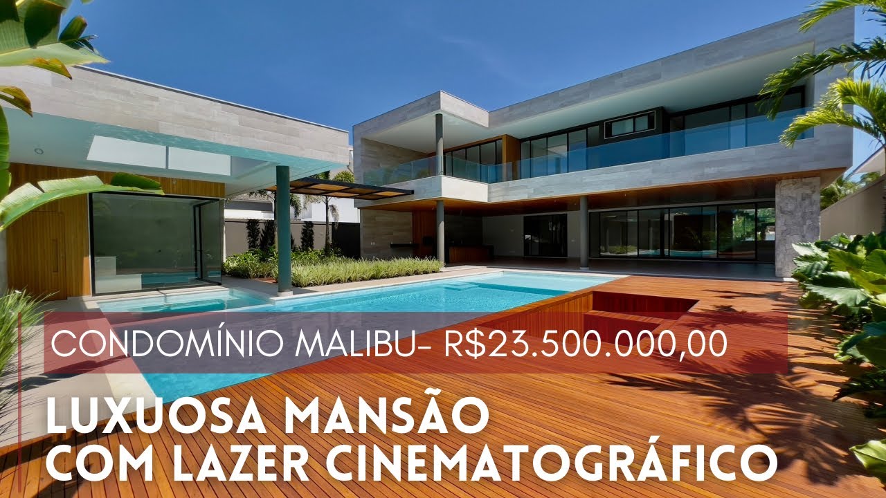 LINDA MANSÃO CONTEMPORÂNEA COM 1.490 M² NO CONDOMÍNIO MALIBU - BARRA DA TIJUCA | PRÁTICA CONSULTORIA