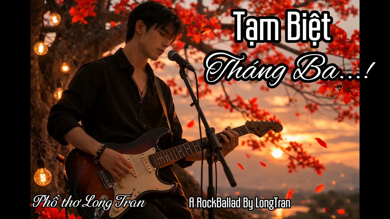 TẠM BIỆT THÁNG BA...! Phổ thơ LongTran. #nhachaymoingay #music #rockballad #tamtrang 