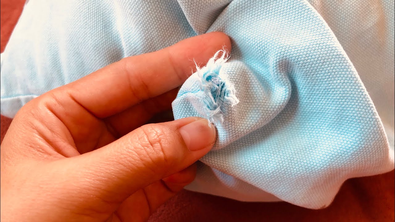Super easy sewing skills | Repair hole in pillow 