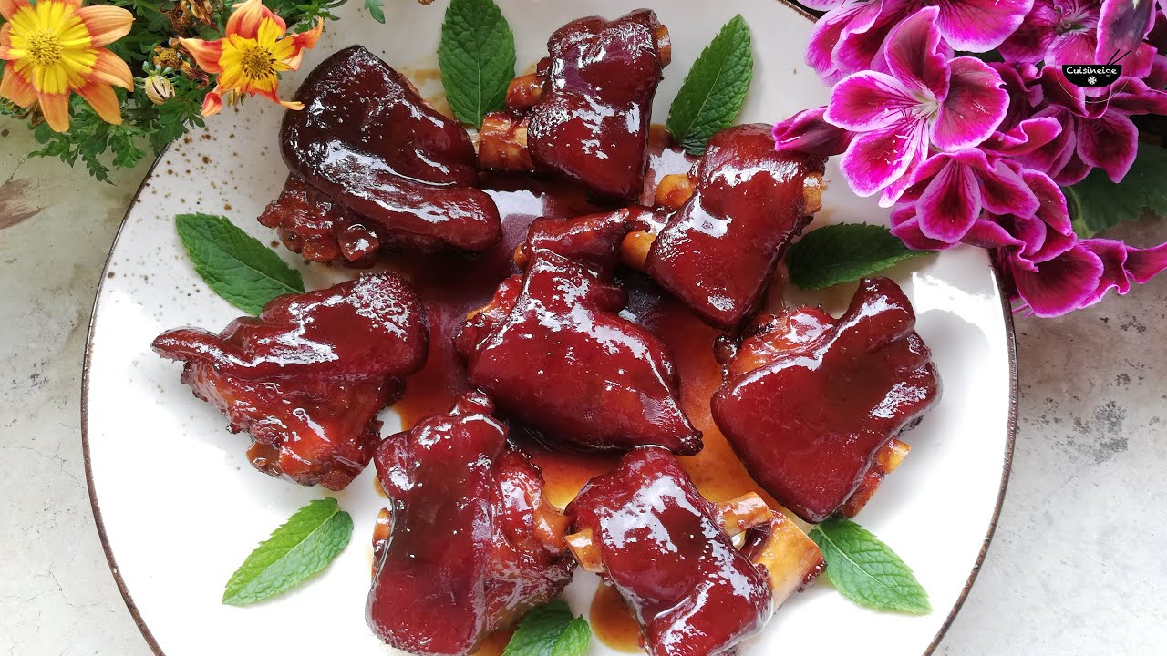 Recette chinoise pied de porc : pied de porc hong shao