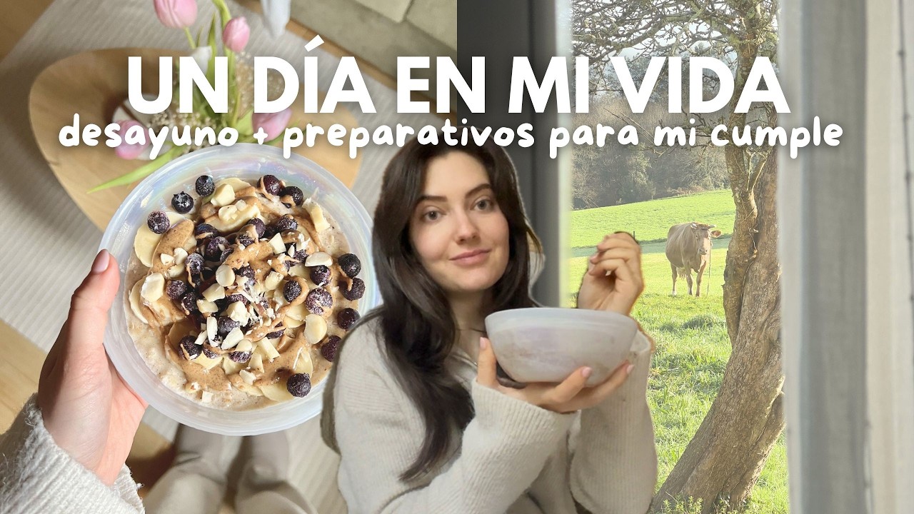 Vlog: receta desayuno saludable, preparo mi cumpleaños y hacemos un invernadero 🍓🌿