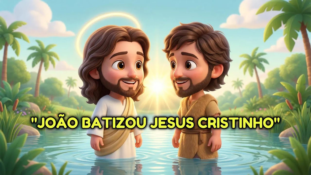 🎵 Batismo de Jesus Cristinho - Música Cristã Infantil